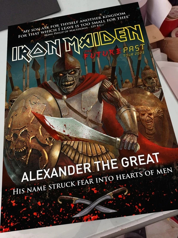 Iron Maiden "Alexander the great" poster
