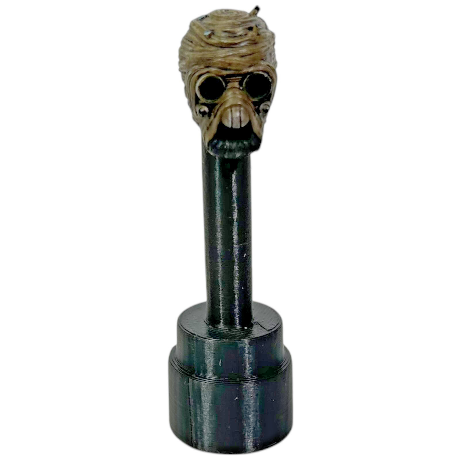 Testa dipinta Tusken Raider Star Wars serie nera personalizzata per figura guerriero 6"