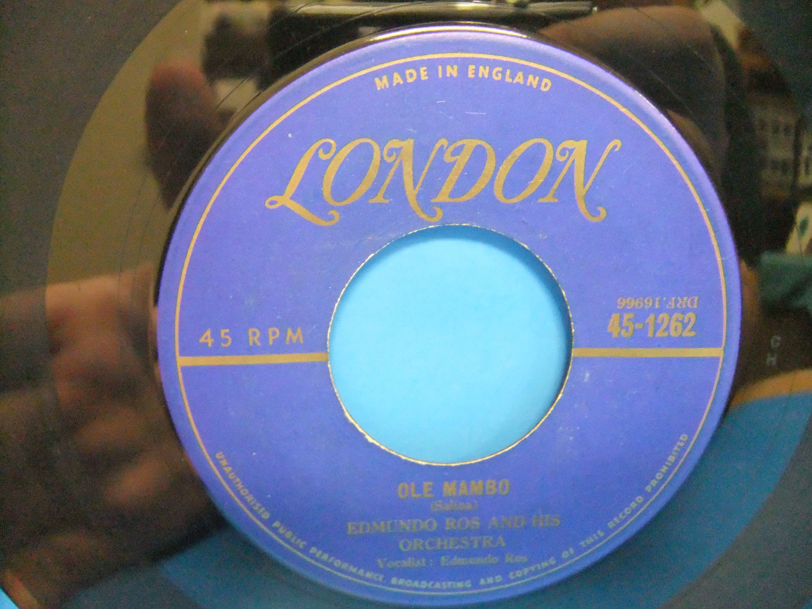 Edmundo Ros Ole Mambo / Las Vegas Rumba 1958 Import 7" Single London 45 1262