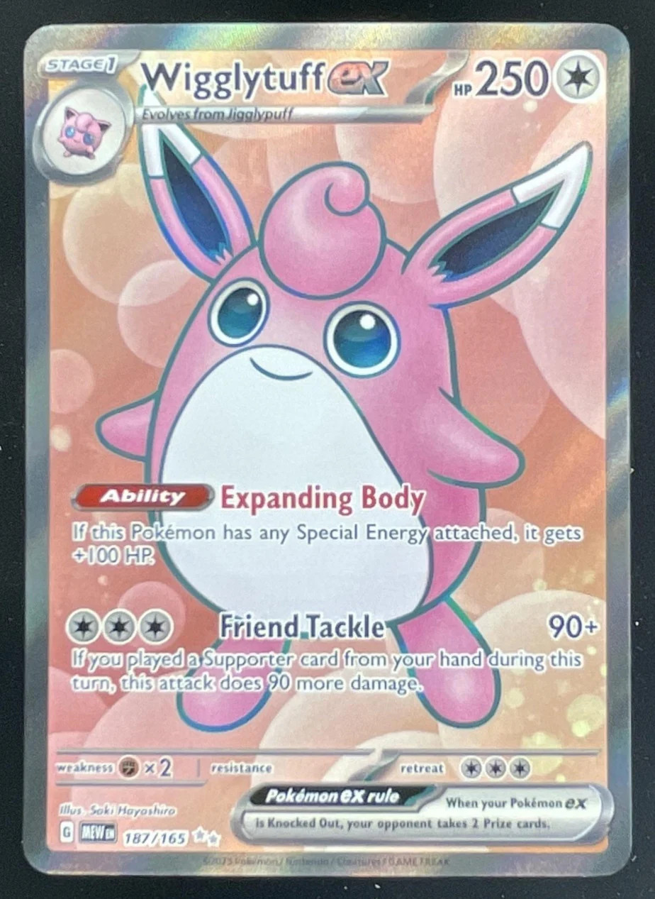 Pokemon 2023 SV 151 #187/165 Wigglytuff ex ultra raro