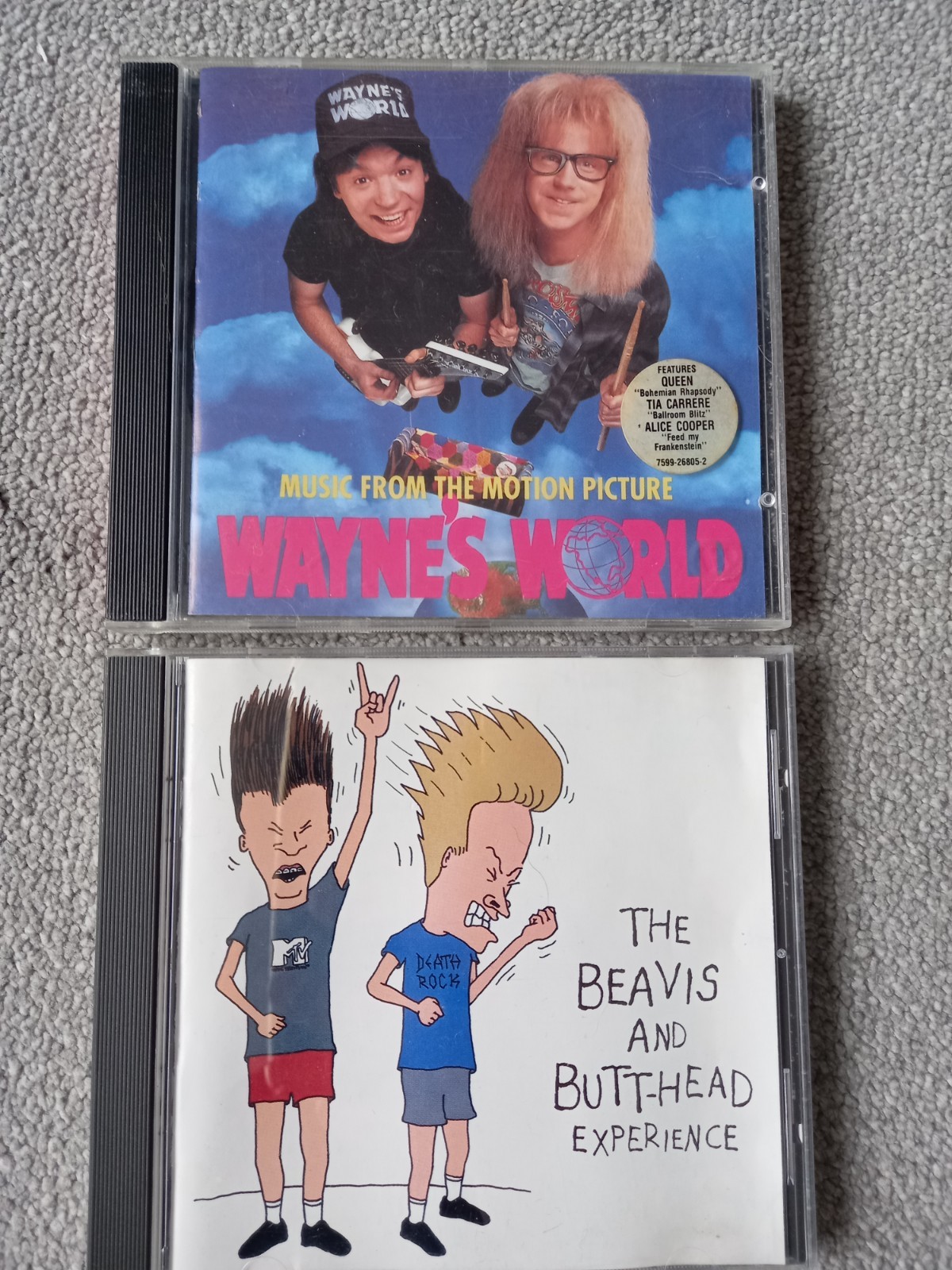 2 X MOVIE SOUNDTRACK CD BUNDLE THE BEAVIS & BUTT-HEAD EXPERIENCE/ WAYNE'S WORLD