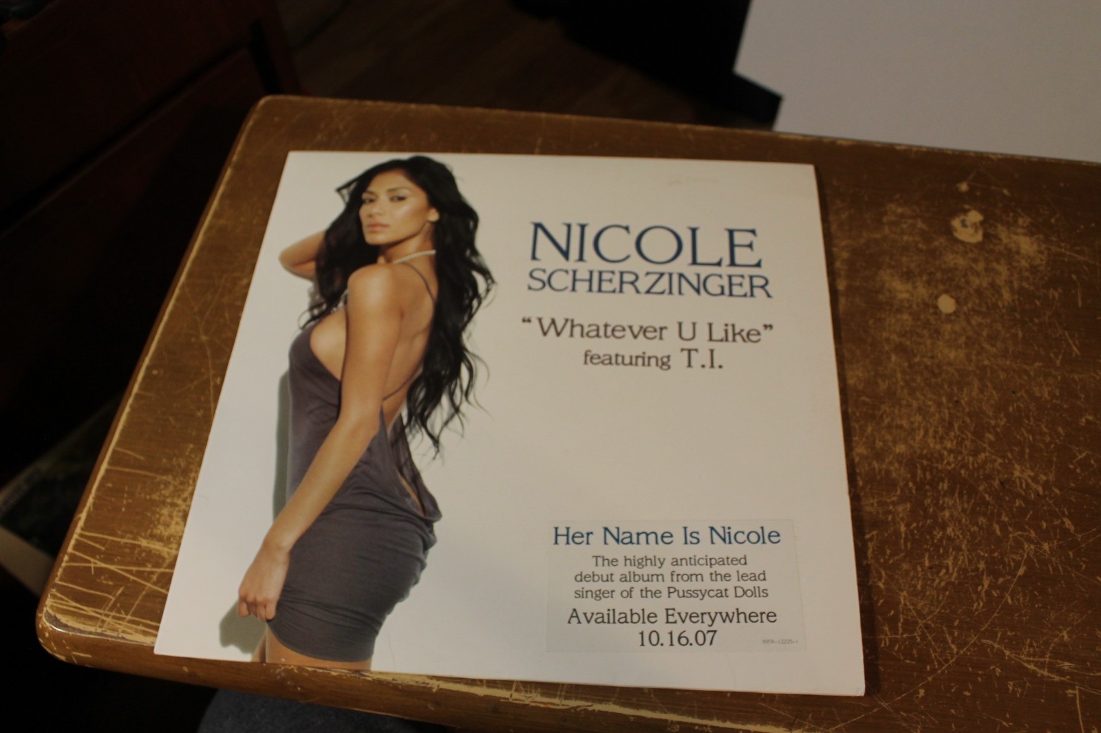 NICOLE SCHERZINGER WHATEVER U LIKE FEATURING T.I.  PROMO 12 IN. SINGLE RECORD