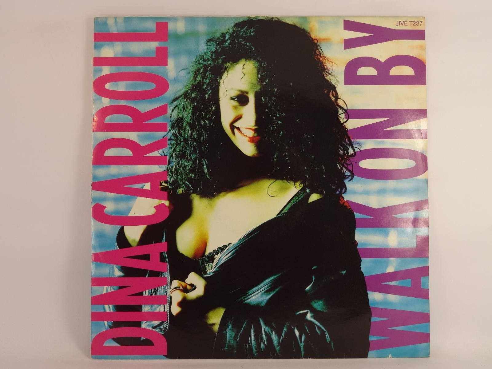 DINA CARROLL WALK ON BY (124) 3 Track 12" Single plus Picture Sleeve JIVE