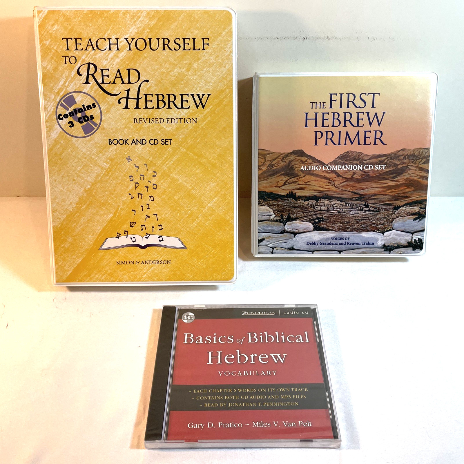 BASICS OF BIBLICAL HEBREW / THE FIRST HEBREW PRIMER / TEACH YOURSELF TO READ CD
