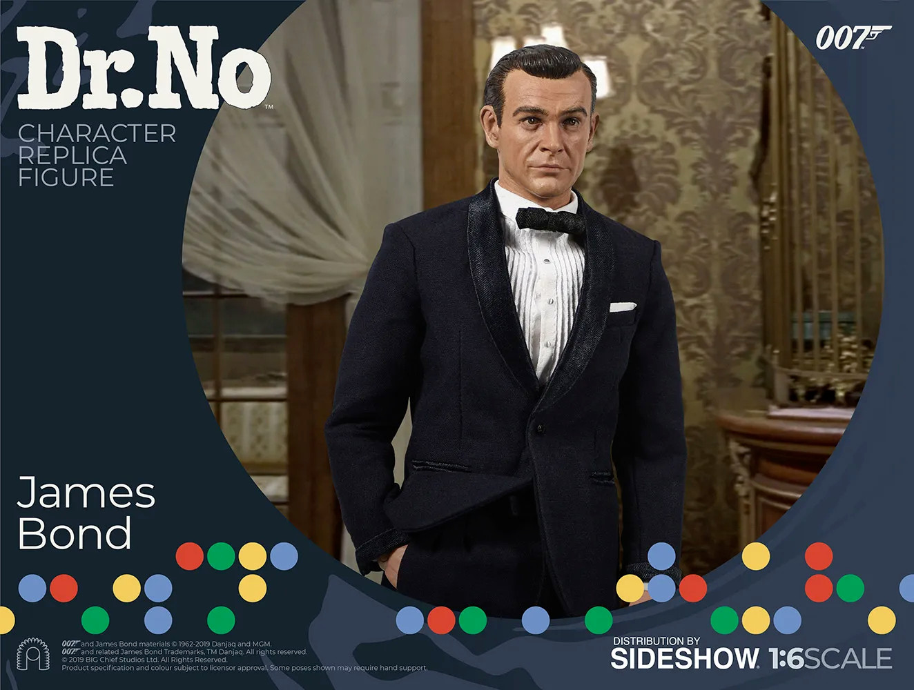 DR.NO - JAMES BOND 007 - PERSONAGGIO 1/6 - SEAN CONNERY - BIG CHIEF STUDIOS - BSC