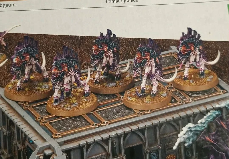 5 Barbgaunts tyranide sur grappe warhammer 40000