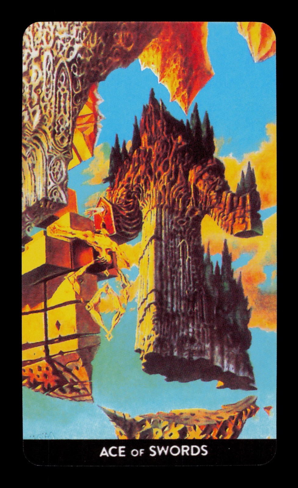 Asso di Spade La Chiave delle Illusioni Tarocchi Surrealisti Singolo