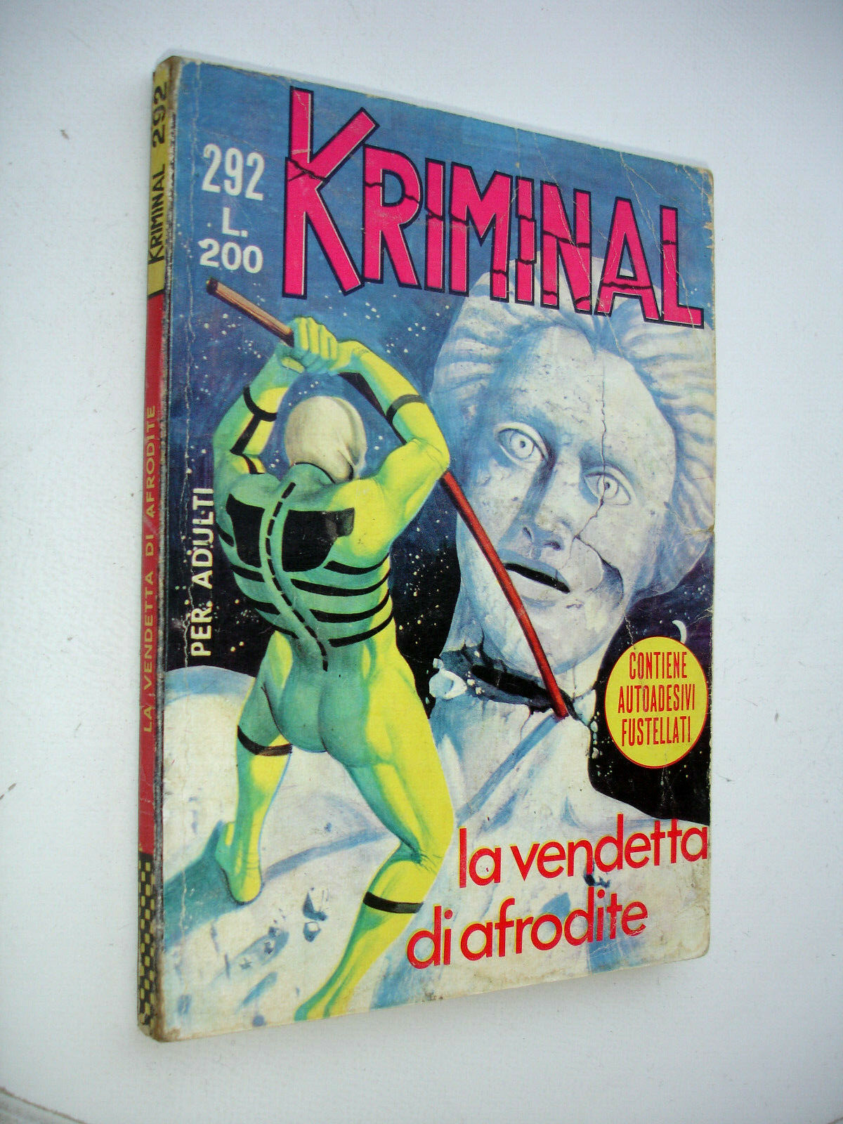**KRIMINAL N 292 CON ADESIVI - 4 FEBBRAIO 1971 - NON DI BUSTA  OTTIMO**