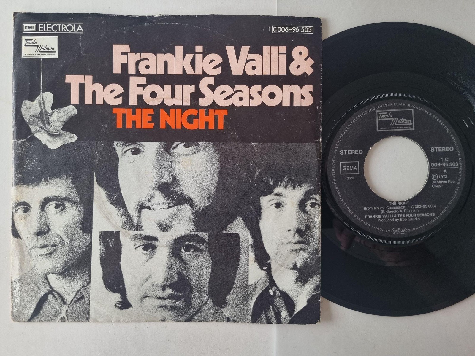 Frankie Valli & The Four Seasons - The Night 7'' Vinyl Germany