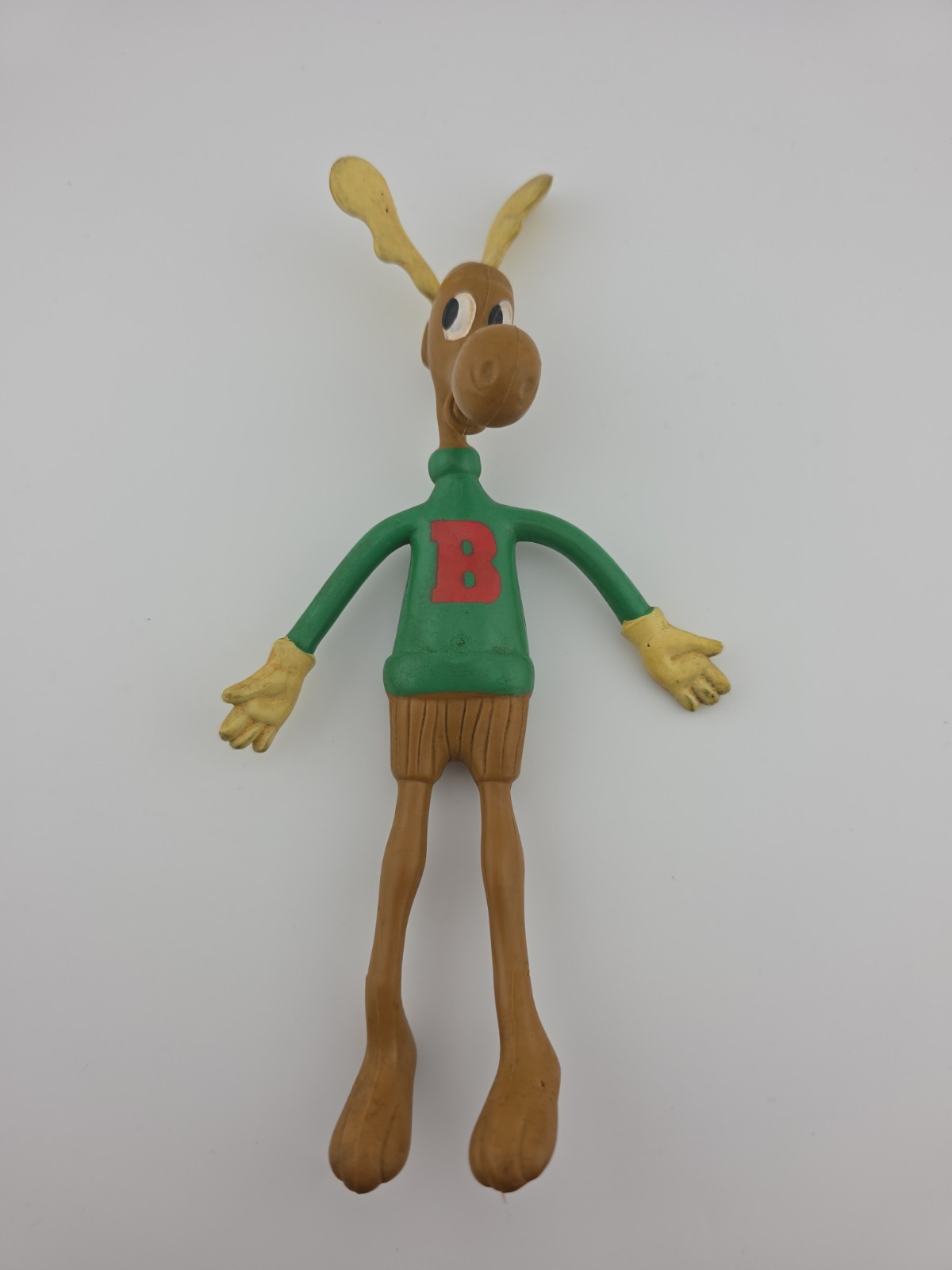 BULLWINKLE MOOSE Jesco BENDY BEND-EMS FIGURE 1985 Vintage