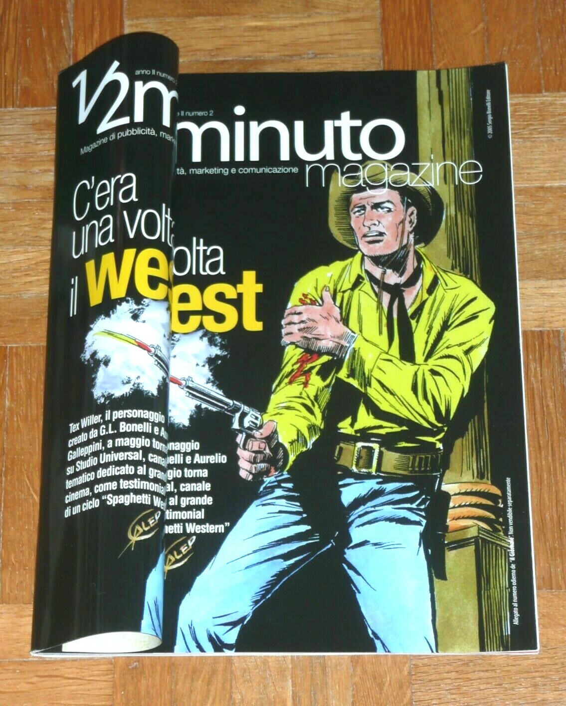 TEX  cover su "1/2 MINUTO MAGAZINE" n. 2 - Aprile 2005