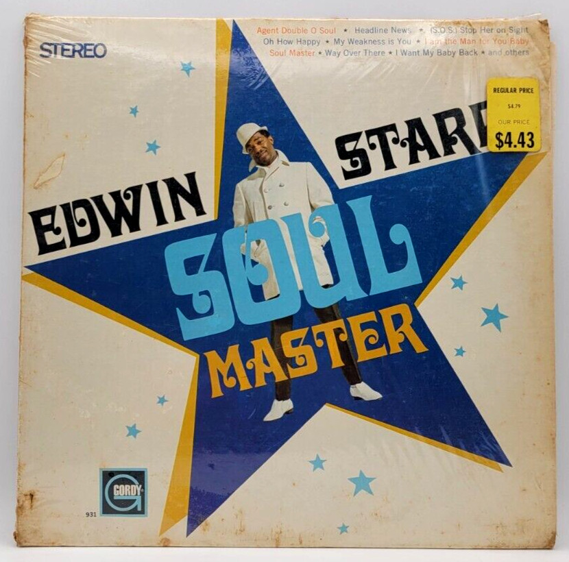 EDWIN STARR - SOUL MASTER - SOUL FUNK LP RECORD GORDY 1968 931 SHRINK