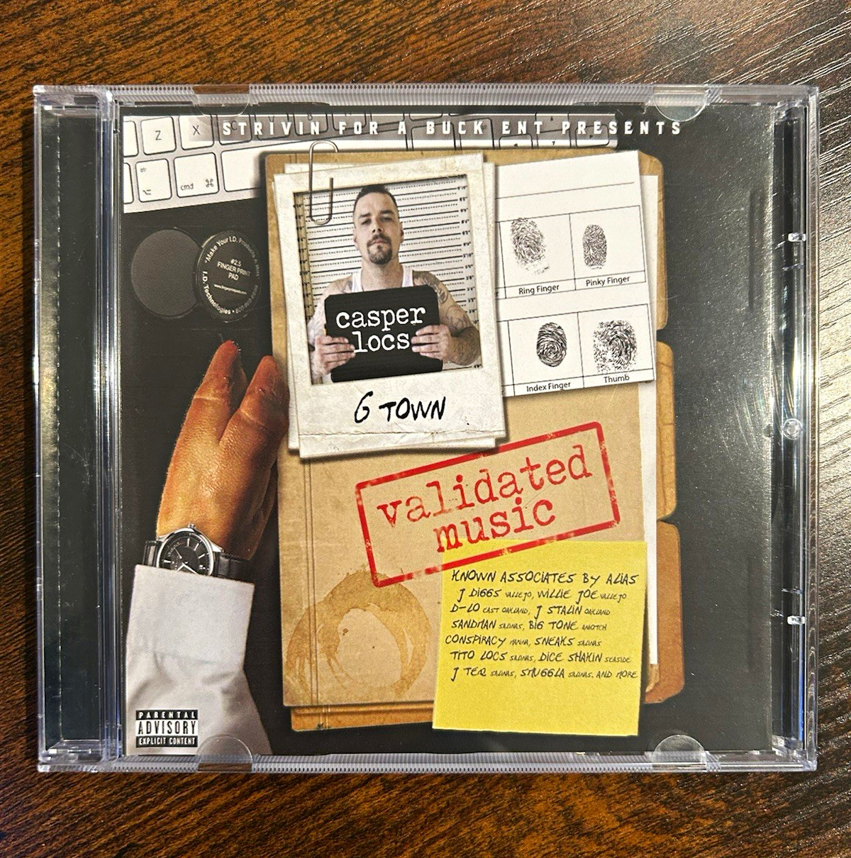 Casper Loc Validated Music CD Big Tone Sneaks D-Lo J-Diggs Cali Norteno Rap