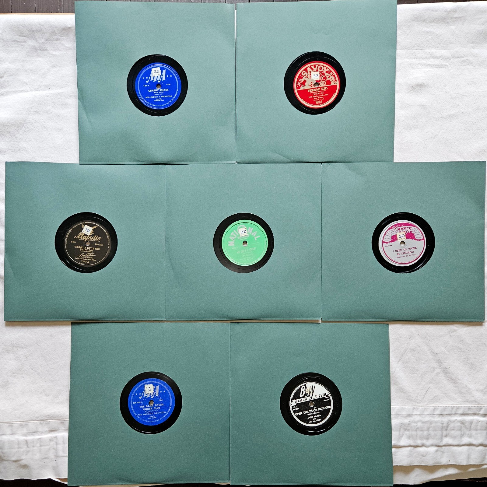 7x78 RPM 10" TESTED Lot #AGK: 1946 Blues Jazz R&B Novelty Joe Turner Cousin Joe+