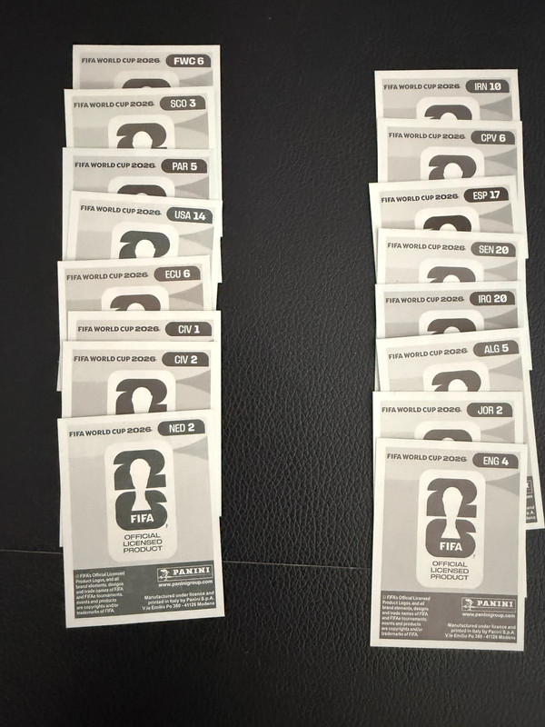 Lot 16 stickers