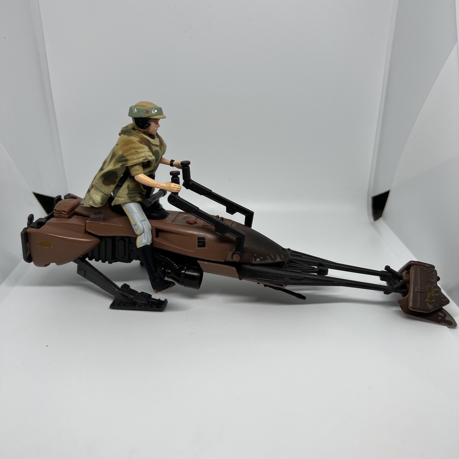 Star Wars 1995 Endor Speeder Bike con Luke Skywalker Figura Tonka Espulsione Sedile