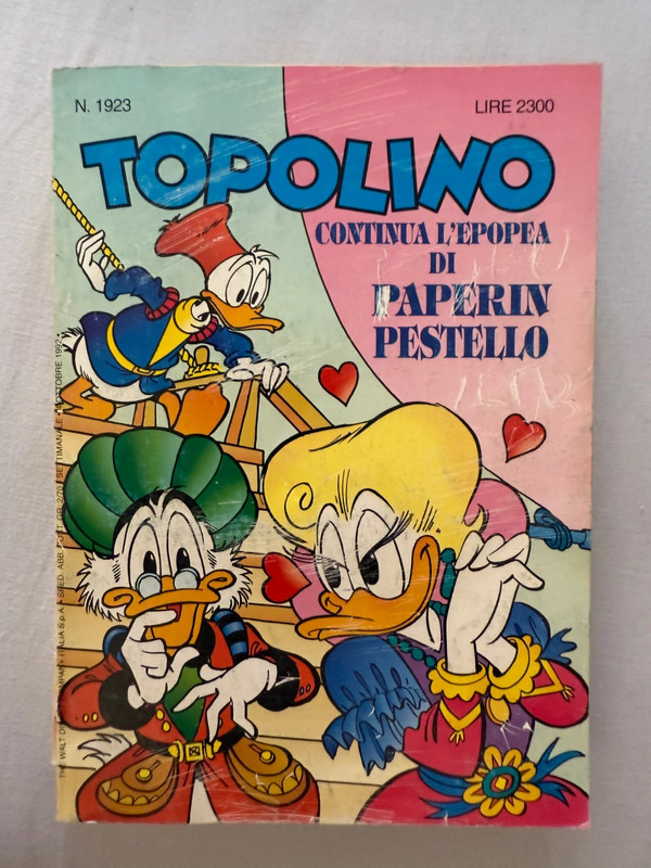 Fumetto Topolino N. 1923 (4 Ottobre 1992) - Paperin Pestello