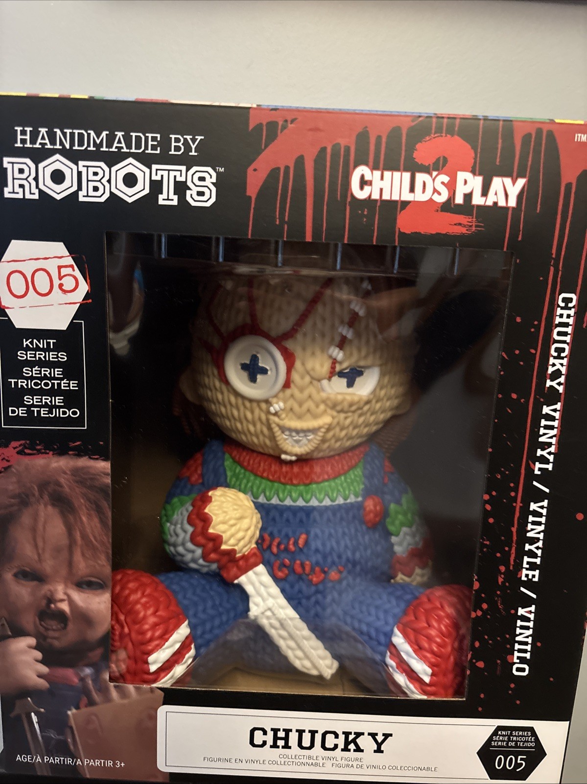 NEW Chucky Child's Play 2 Handmade By Robots 12” Large 005 Vinyl Knit Series