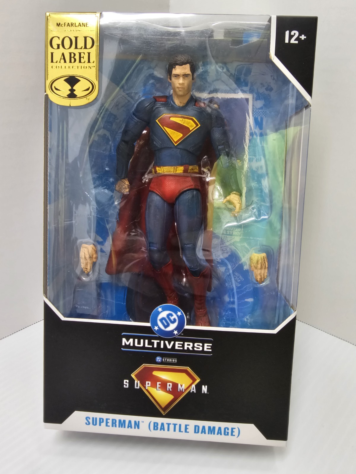 DC Multiverse Superman Movie 7" Figure Exclusive Battle Damaged Gold Label
