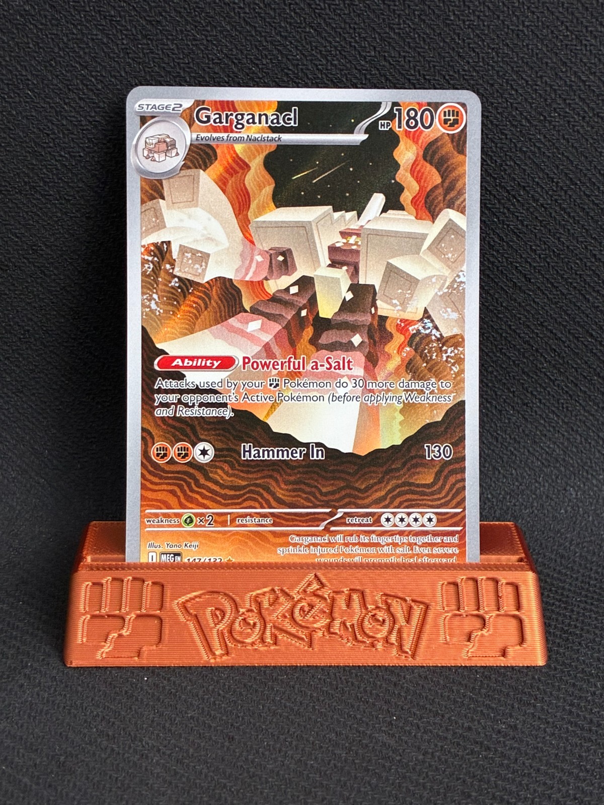 Garganacl Holo Illustrazione Rara ME01: Mega Evoluzione 147/132 (NM+)