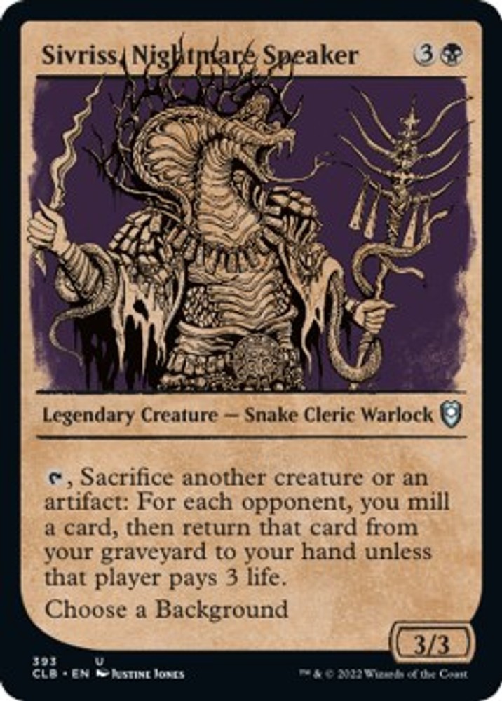 Sivriss, Nightmare Speaker (Showcase) CLB #393 MTG NM