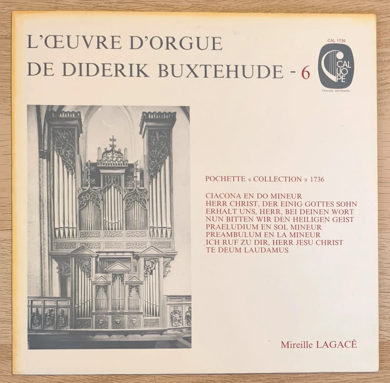 33T buxtehude l'oeuvre d'orgue 6 CAL 1736