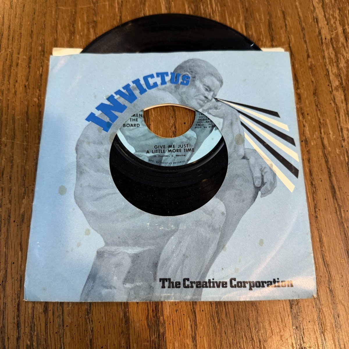 Chairmen Of The Board – Give Me Just A Little More Time 7" Single 1970 Invictus