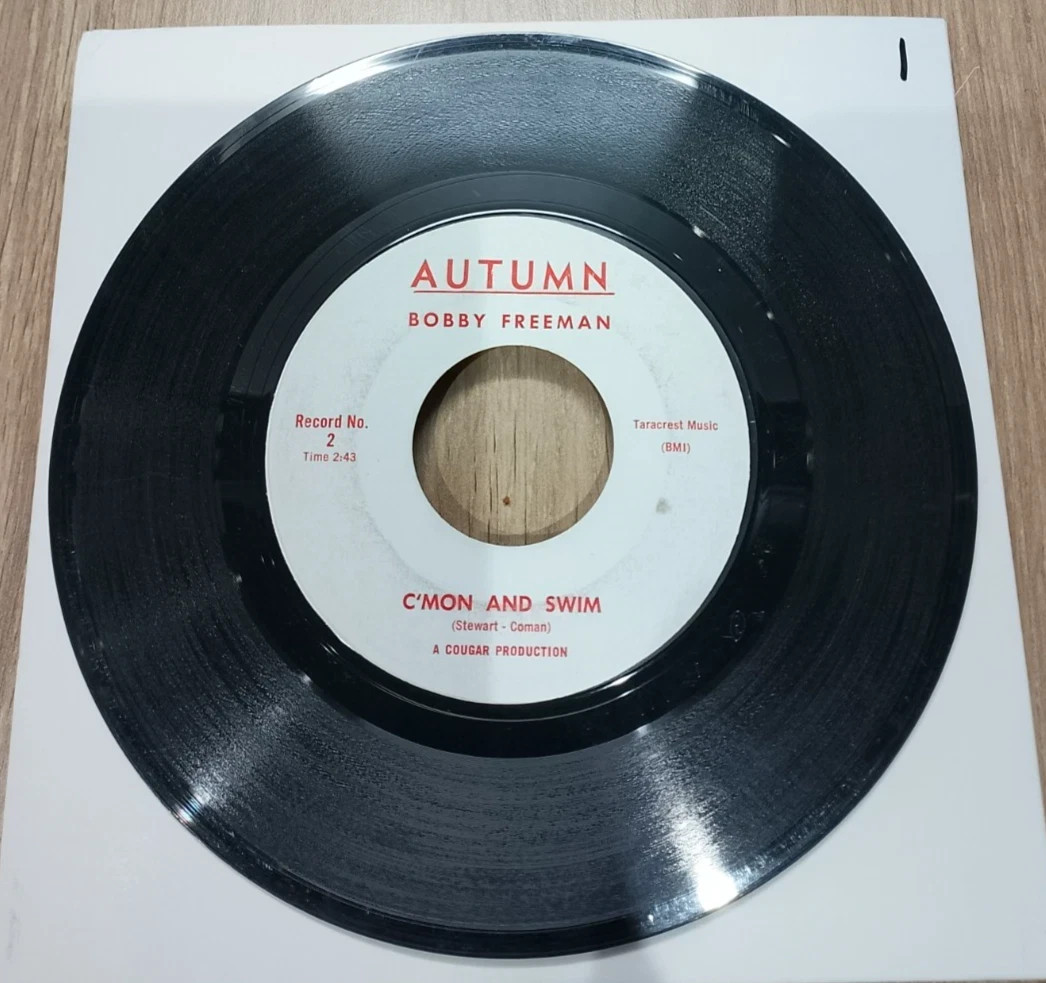 Vinyl 7" Bobby Freeman – C'mon And Swim / Pt. 2 VG rare 60s soul 45