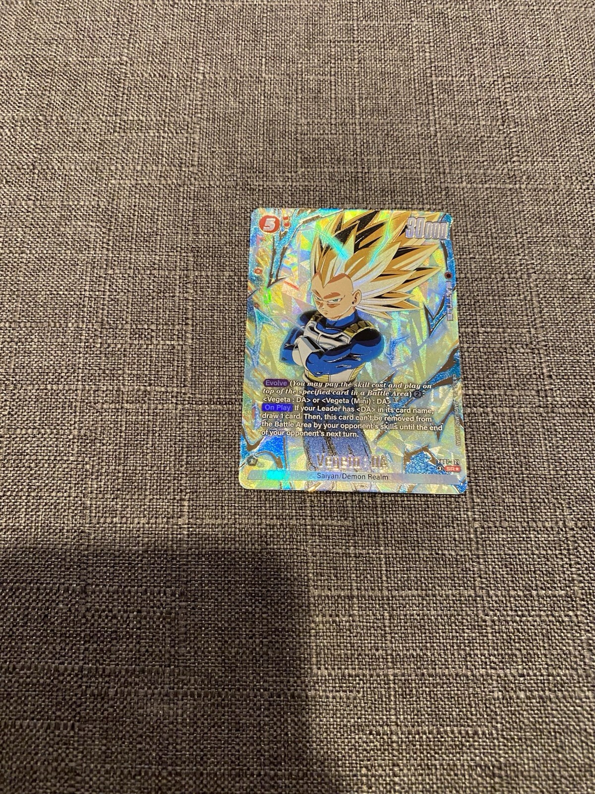 Dragon Ball Super Fusion World Wish For Shenron Vegeta : DA FB07-021 SR Alt Art