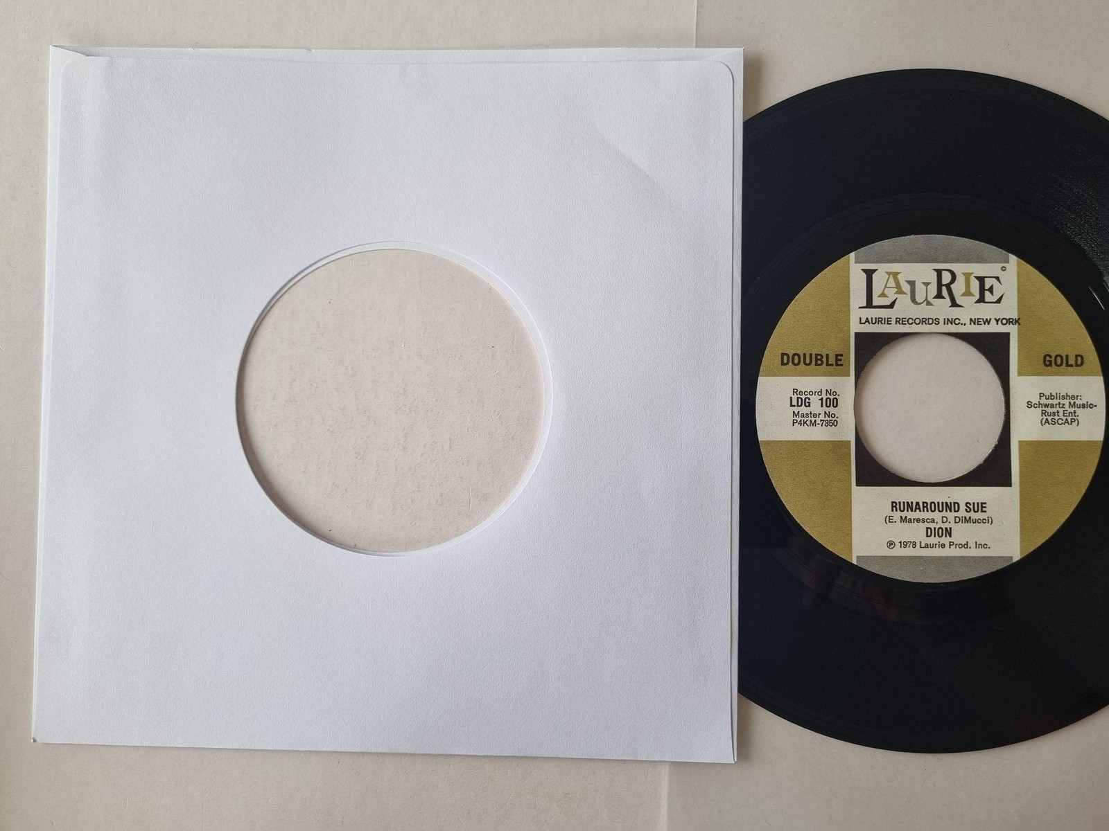 Dion - Runaround Sue / I Wonder Why 7'' Vinyl US