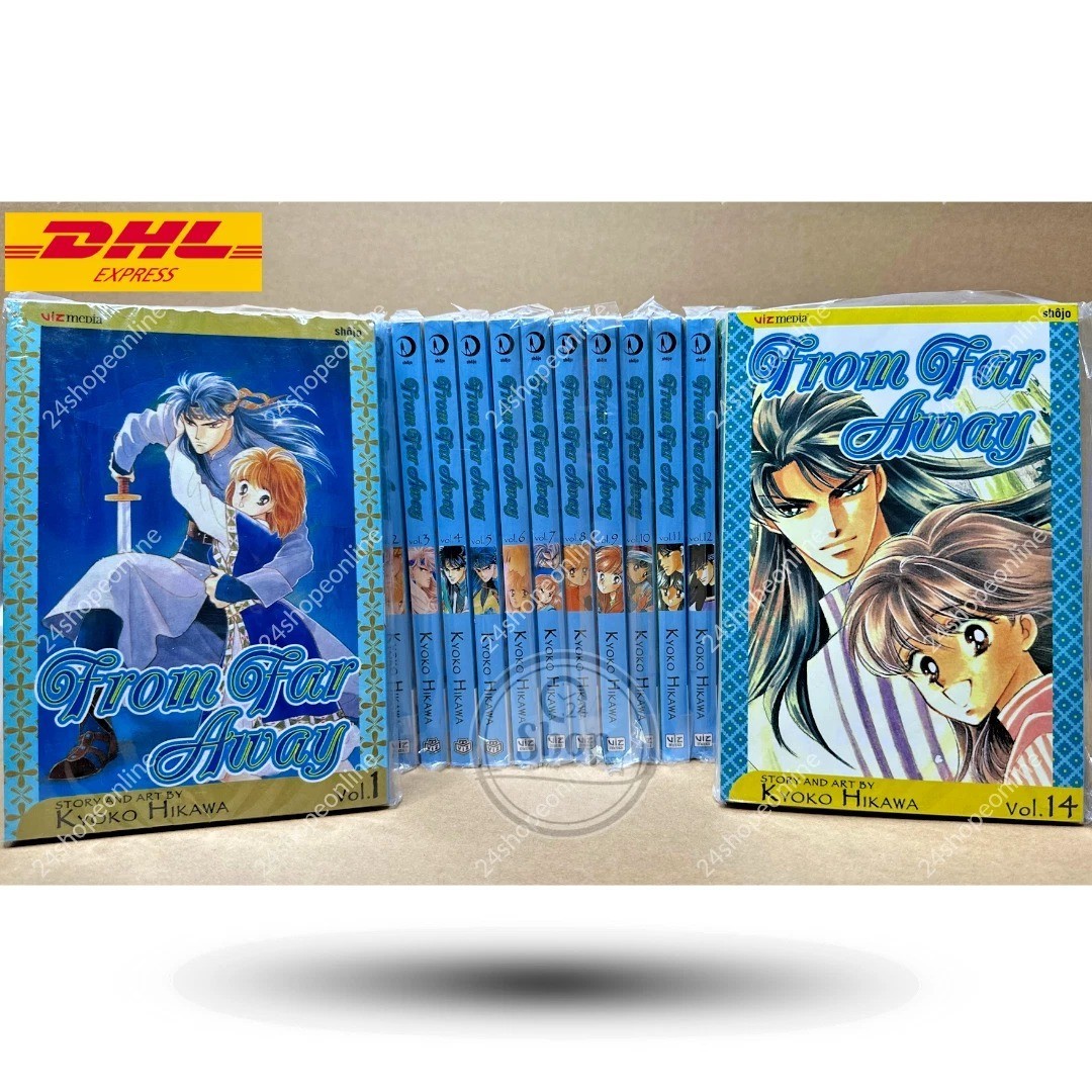 From Far Away Manga Vol.1-14 Set Completo Fumetto Inglese di Kyoko Hikawa - NUOVO