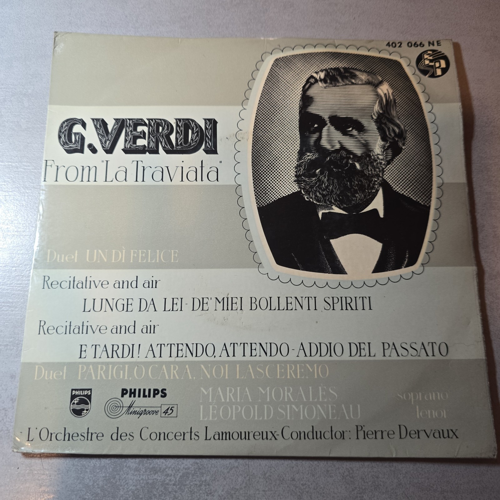 G.VERDI FROM LA TRAVIATA DUEL UN DI' FELICE PARIGI CARA NOI LASCEREMO 45 EP ITA