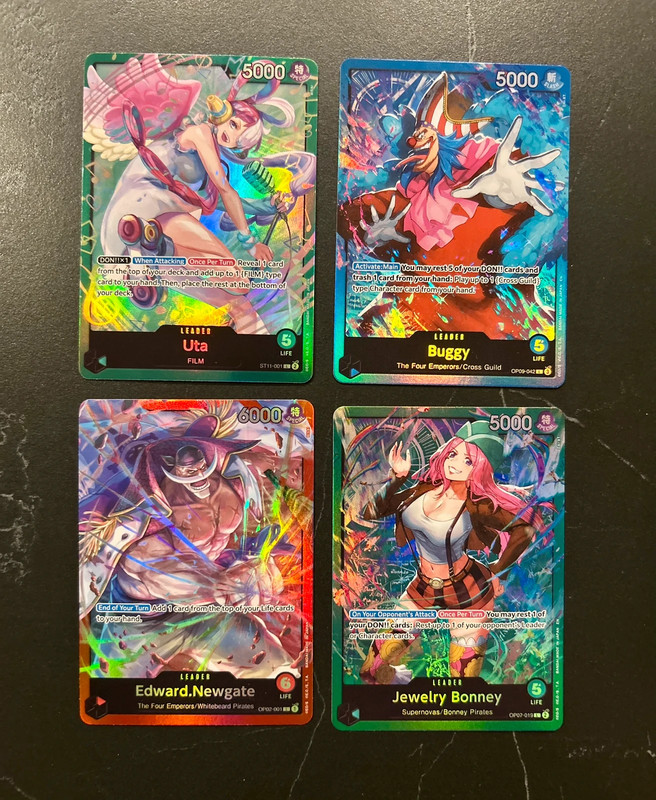 Set 4 carte One Piece Leader NM