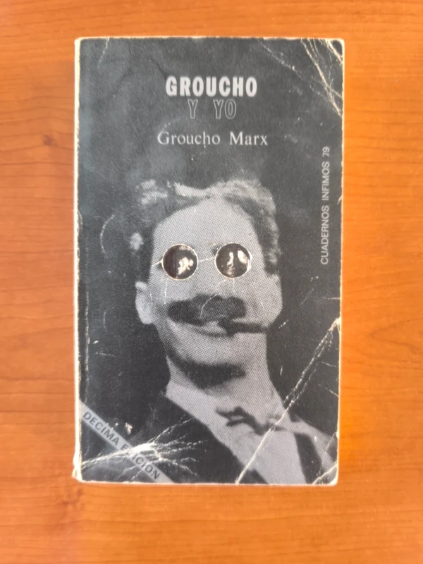 Libro vintage Groucho y yo - Groucho Marx (Tusquets Ínfimos)
