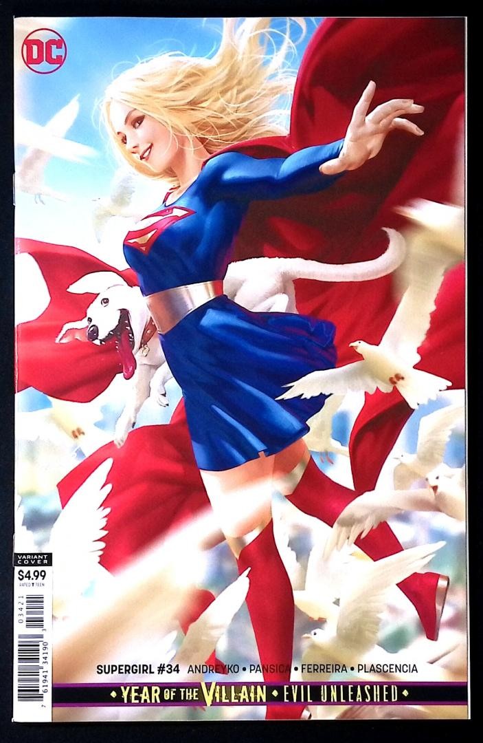 Supergirl #34 DC 2019 Derrick Chew copertina crittografica
