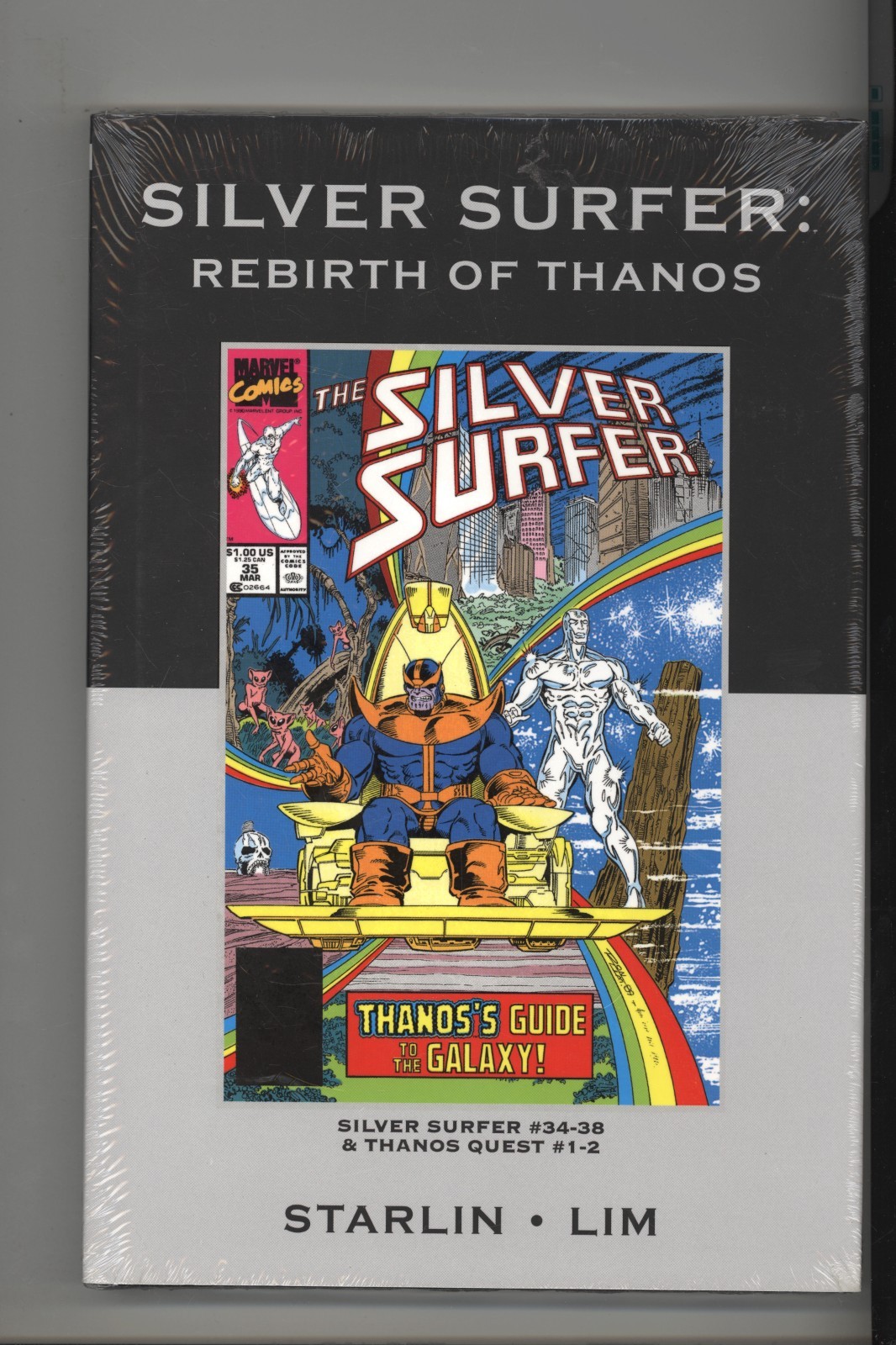Marvel Premiere Classic 47 Silver Surfer Rebirth of Thanos mai letto copertina rigida
