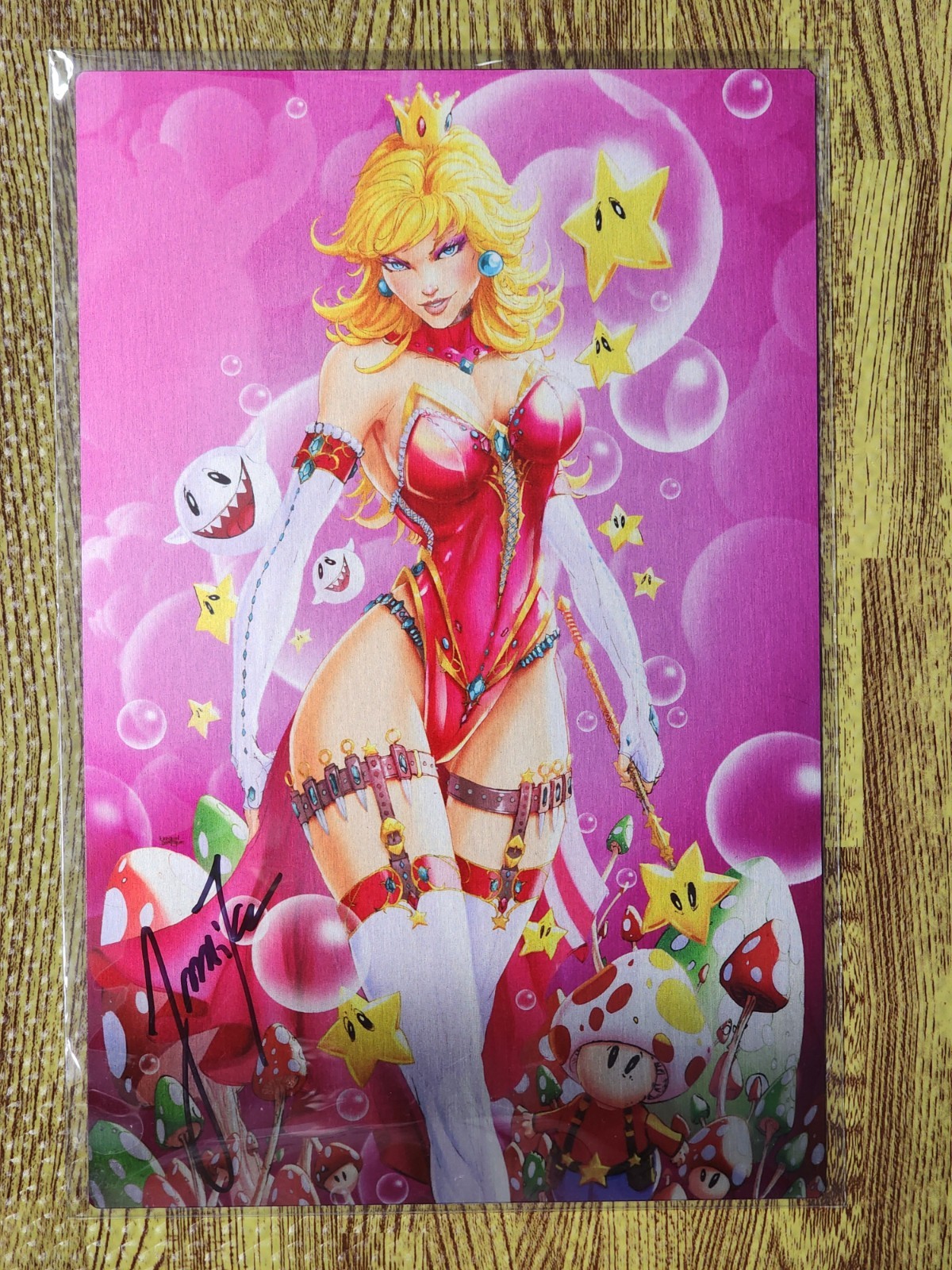 Insegna I Make Boys Cry 2 Jamie Tyndall Principessa Pesca Cosplay METAL ART PRINT COA