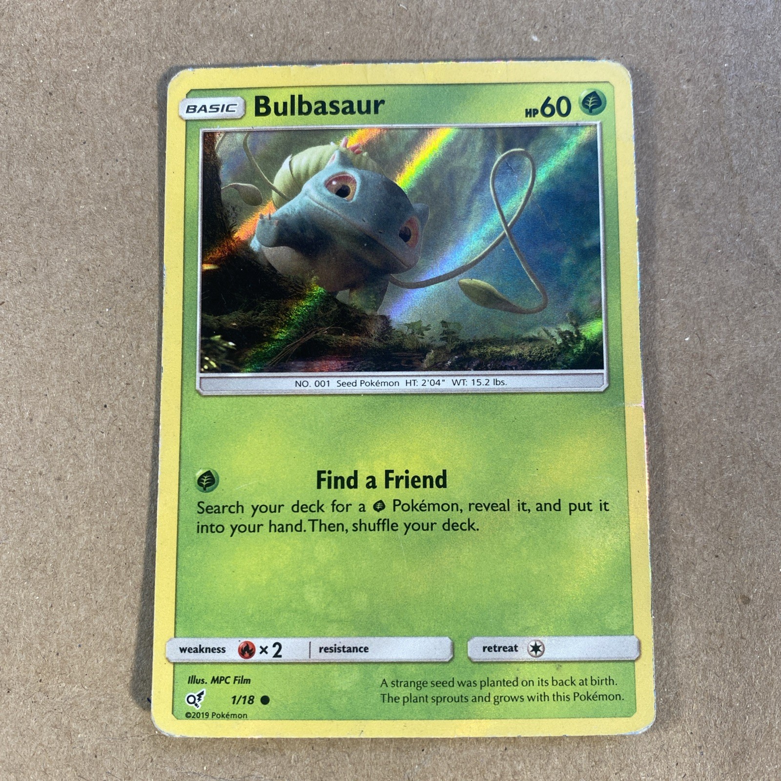 Bulbasaur 1/18 Detective Pikachu Holo