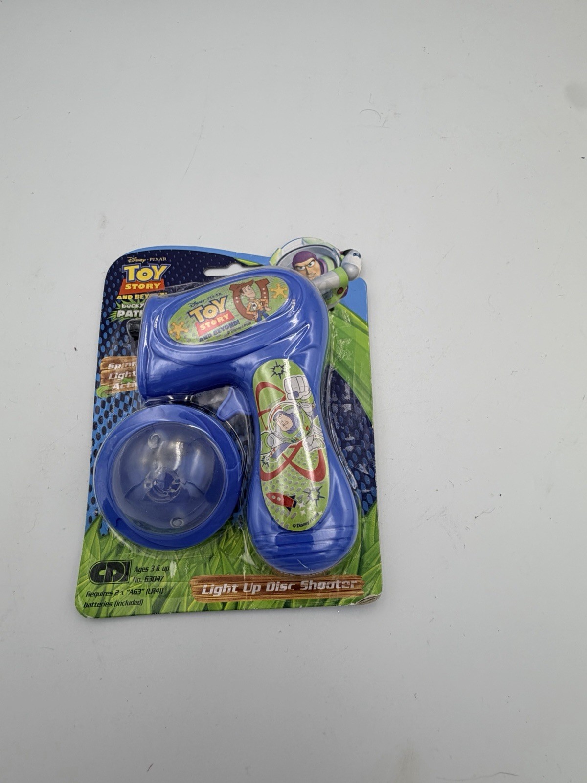 Disney Toy Story and Beyond Backyard Patrol giocattolo sparatutto a disco illuminato nuovo in pac