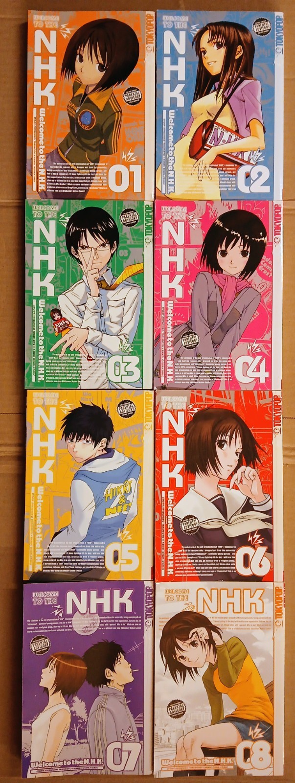 Benvenuti nel NHK Vol. Serie manga completa 1-8 e romanzo in inglese