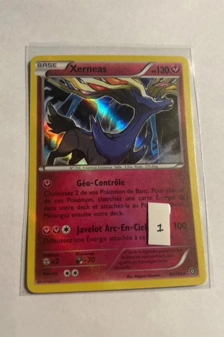 Carte Pokémon Xerneas 81/114 – Offensive Vapeur – Holographique – 2016