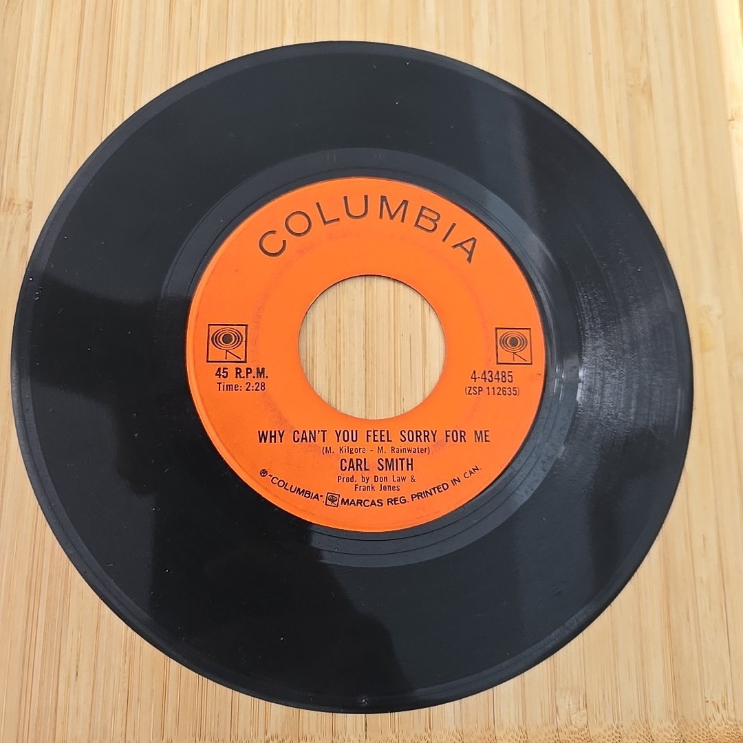 Carl Smith Why Can't You Feel Sorry For Me 7" *BUY 2 GET 1 FREE* Vinyl Only