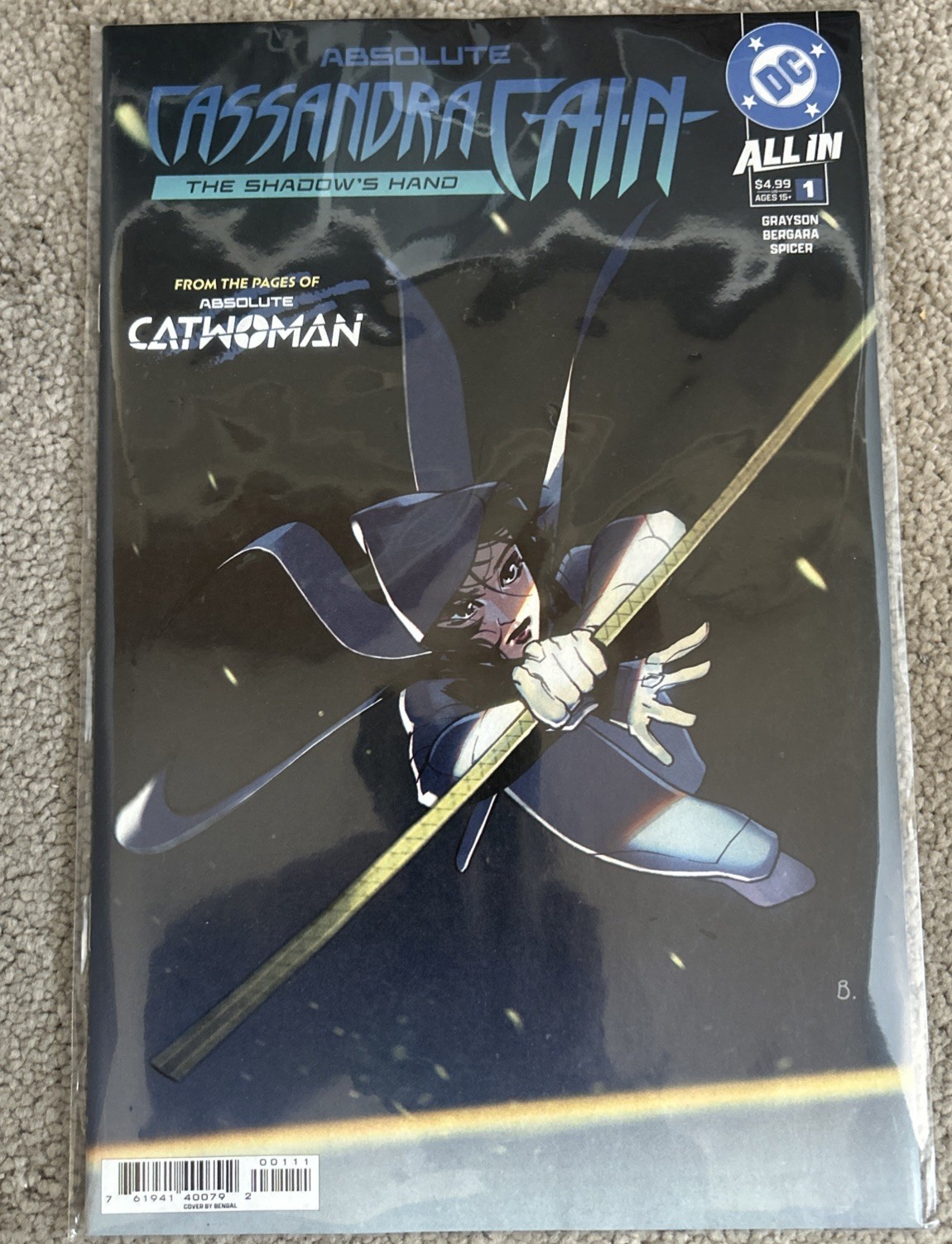 ABSOLUTE CASSANDRA CAIN THE SHADOWS HAND #1 CVR A BENGAL NM 1st print 