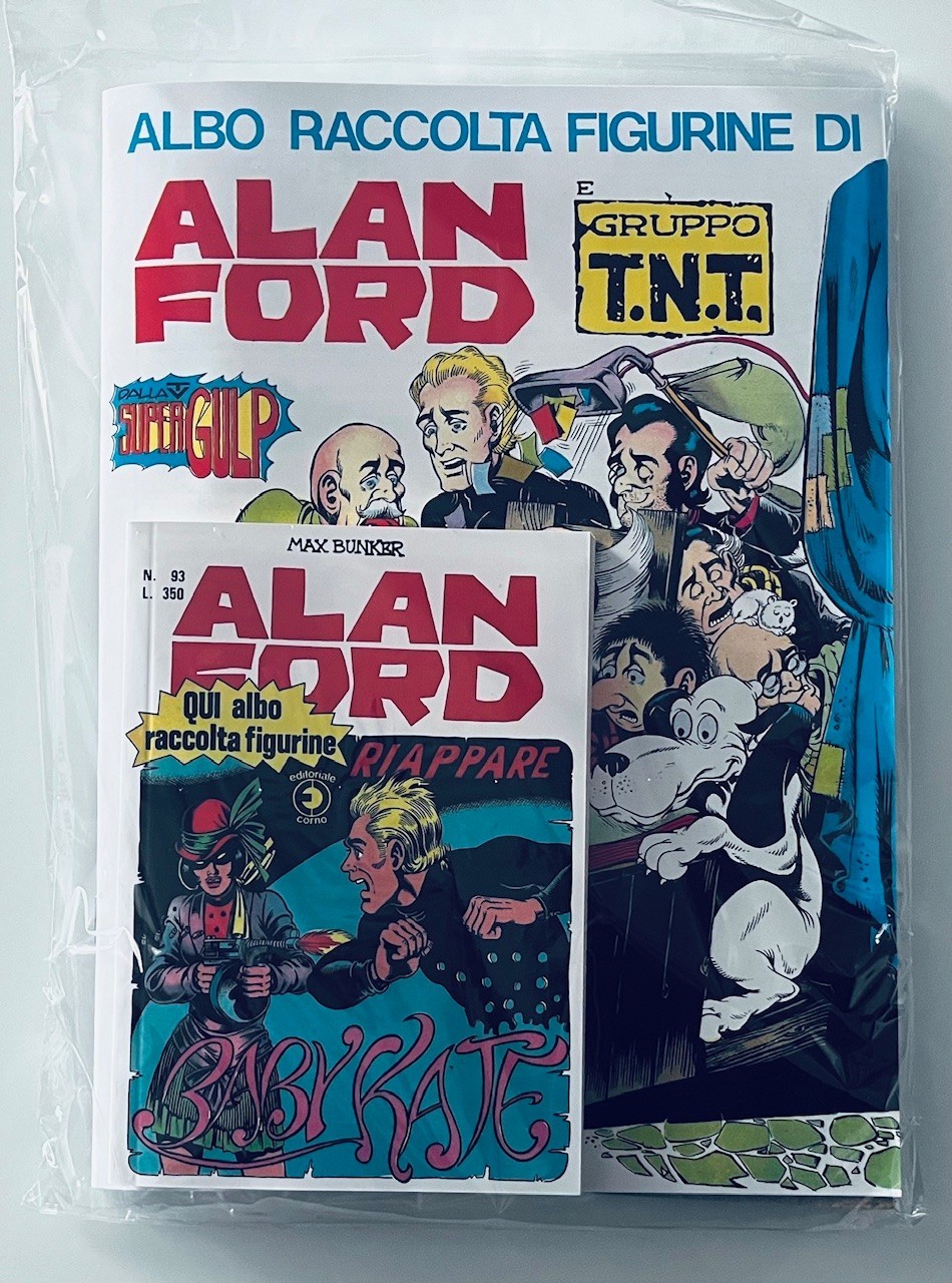 ALAN FORD ANASTATICA N°93  GAZZETTA DELLO SPORT BLISTERATO CON ALBUM DI FIGURINE