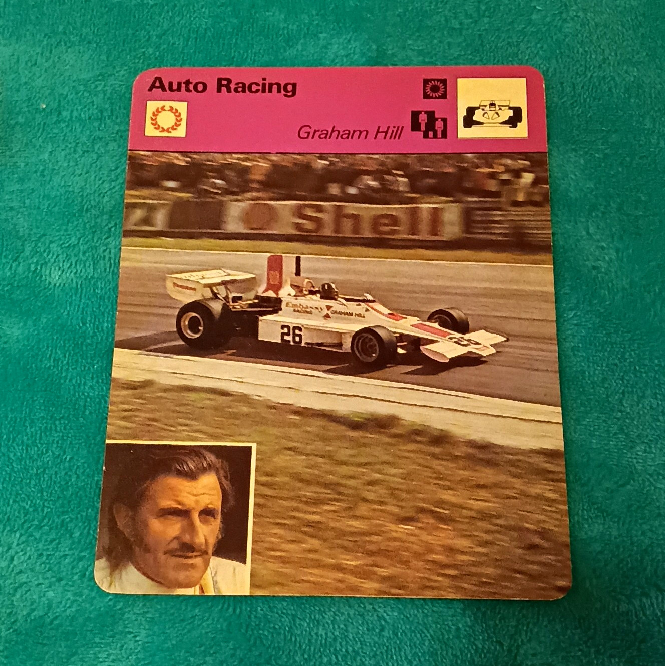Edizioni Rencontre S.A. Auto Racing Graham Hill Scheda Non Sportiva #03 005 12-01