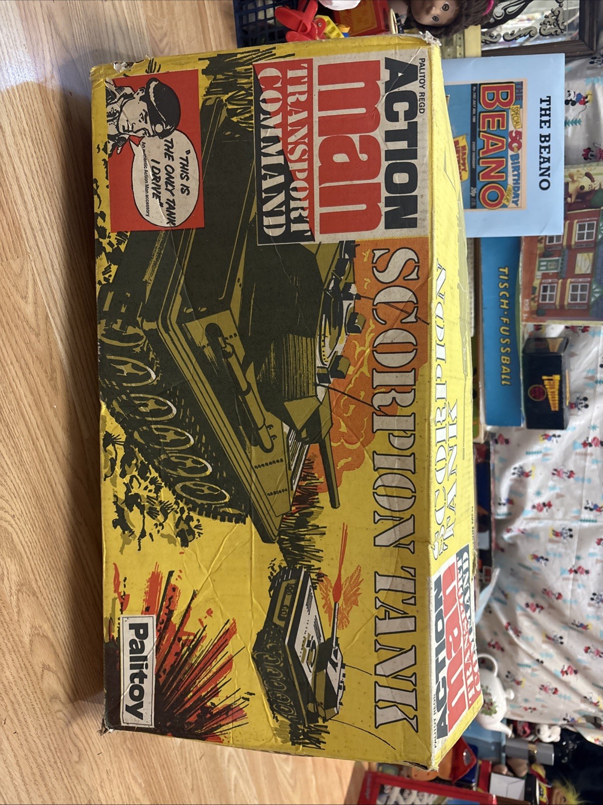Palitoy Vintage Action Man Transport Command Scorpion Tank Box Only