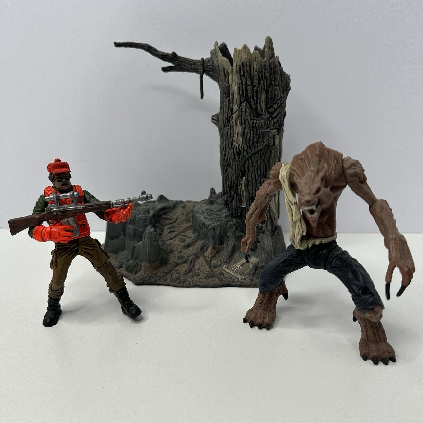 Playset action figure vintage 1997 McFarlane Monsters lupo mannaro completo 100%