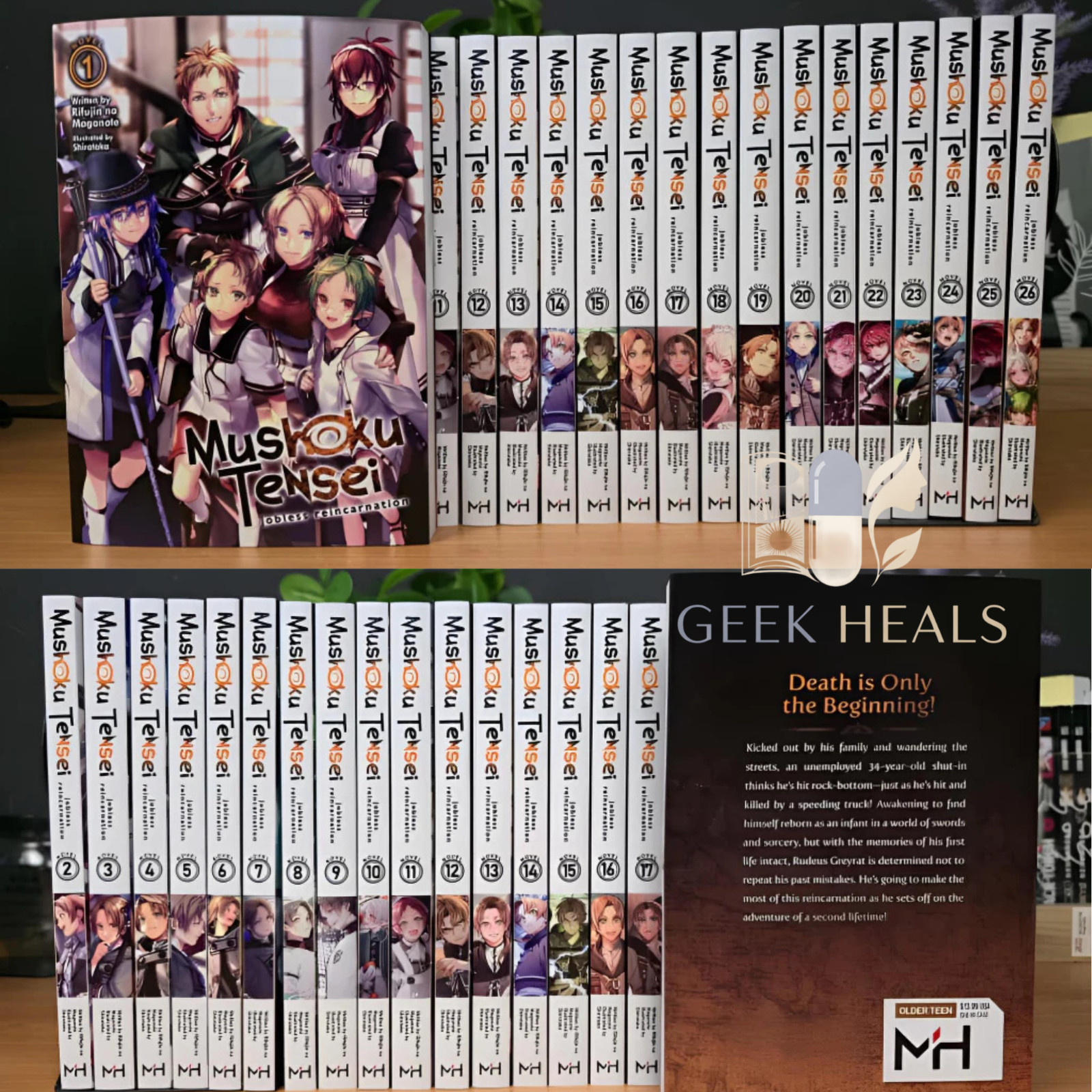 Mushoku Tensei: Jobless Reincarnation Light Novel volume inglese 1-26 set completo