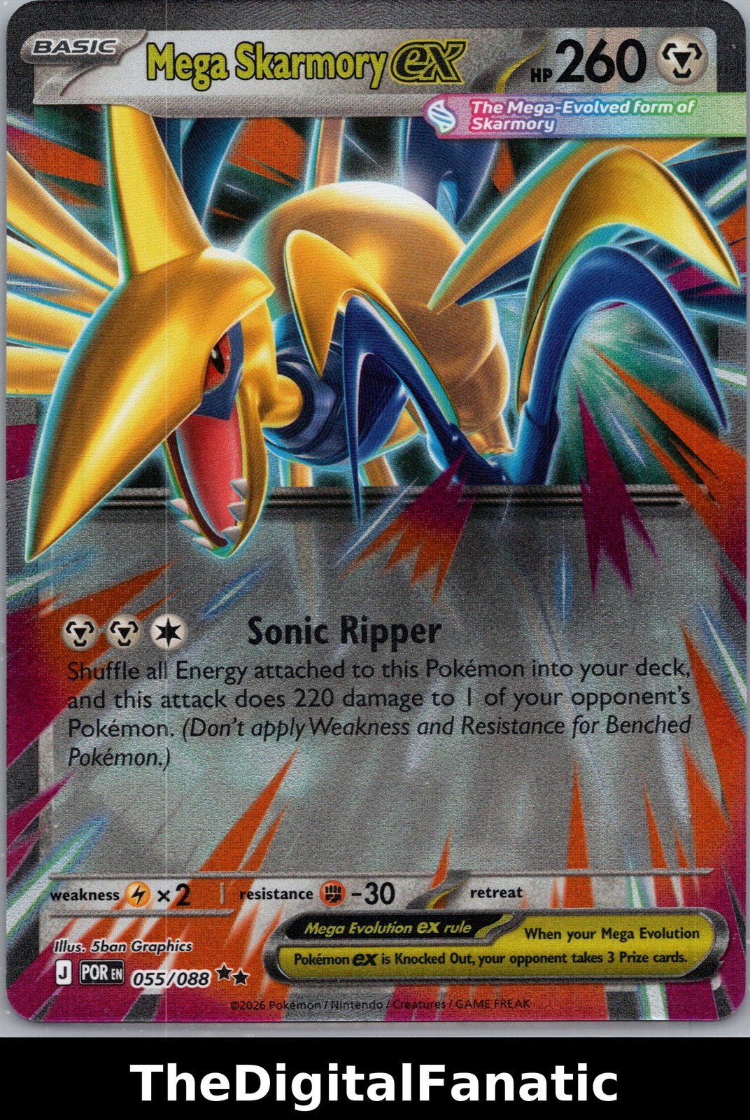 Mega Skarmory 055/088 2026 Pokémon TCG ordine perfetto
