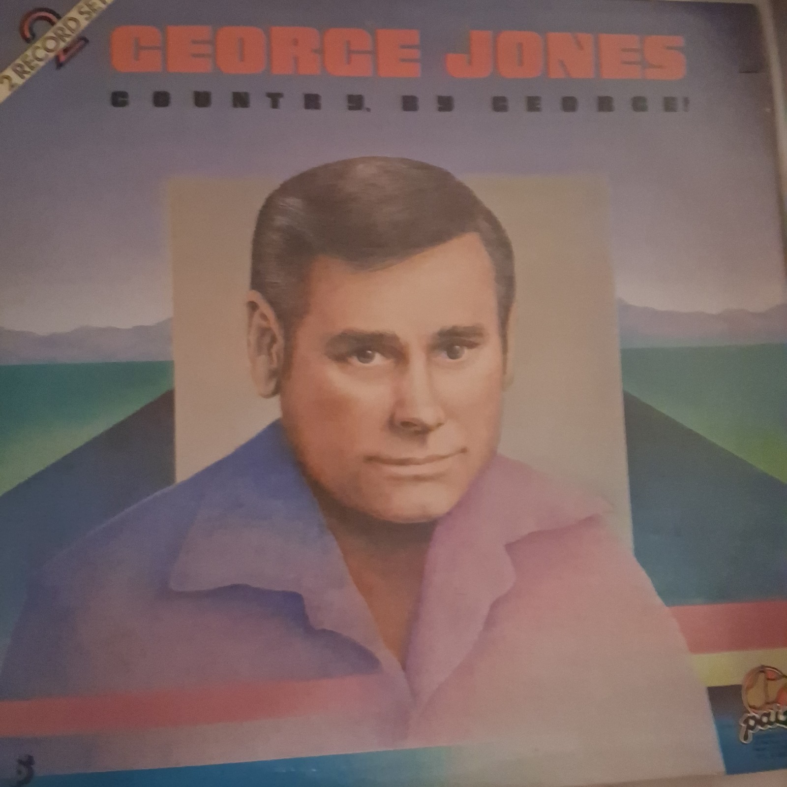 George Jones - Country, By George; 2 Vinyl Records LP PAIR PDL 2 1080; 1985